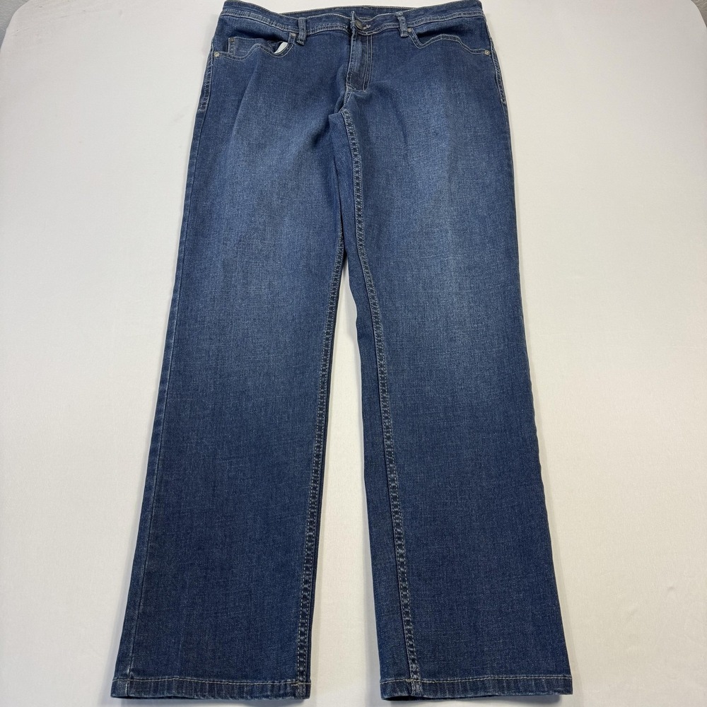 Buffalo David Bitton Jeans Mens‎ 36x32 Blue Jackson X Straight Stretch Denim